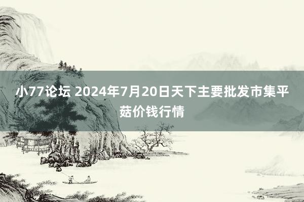 小77论坛 2024年7月20日天下主要批发市集平菇价钱行情