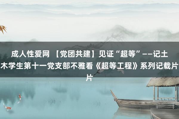 成人性爱网 【党团共建】见证“超等”——记土木学生第十一党支部不雅看《超等工程》系列记载片